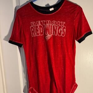 NHL Red and Black Sleepwear Top